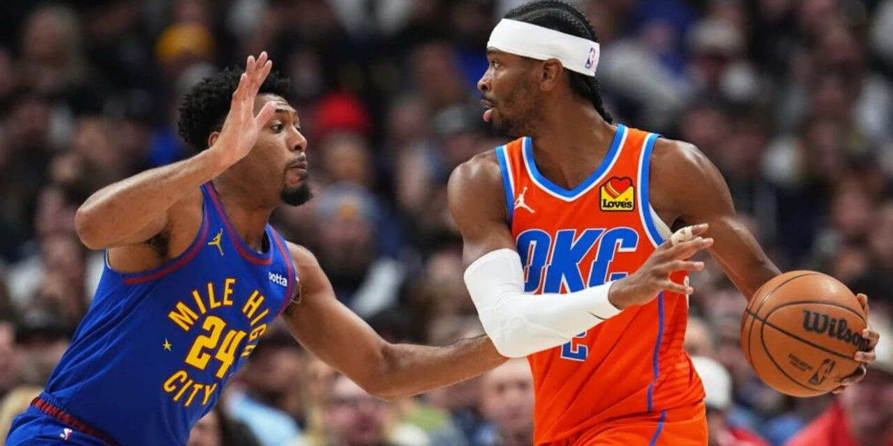 Thunder venció a Nuggets 121-111 gracias a los 34 puntos de Gilgeous-Alexander