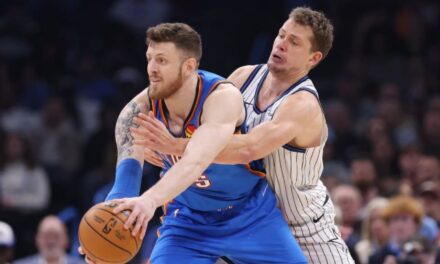 Isaiah Hartenstein logra su primer triple-doble y el Thunder vence 128-92 al Magic