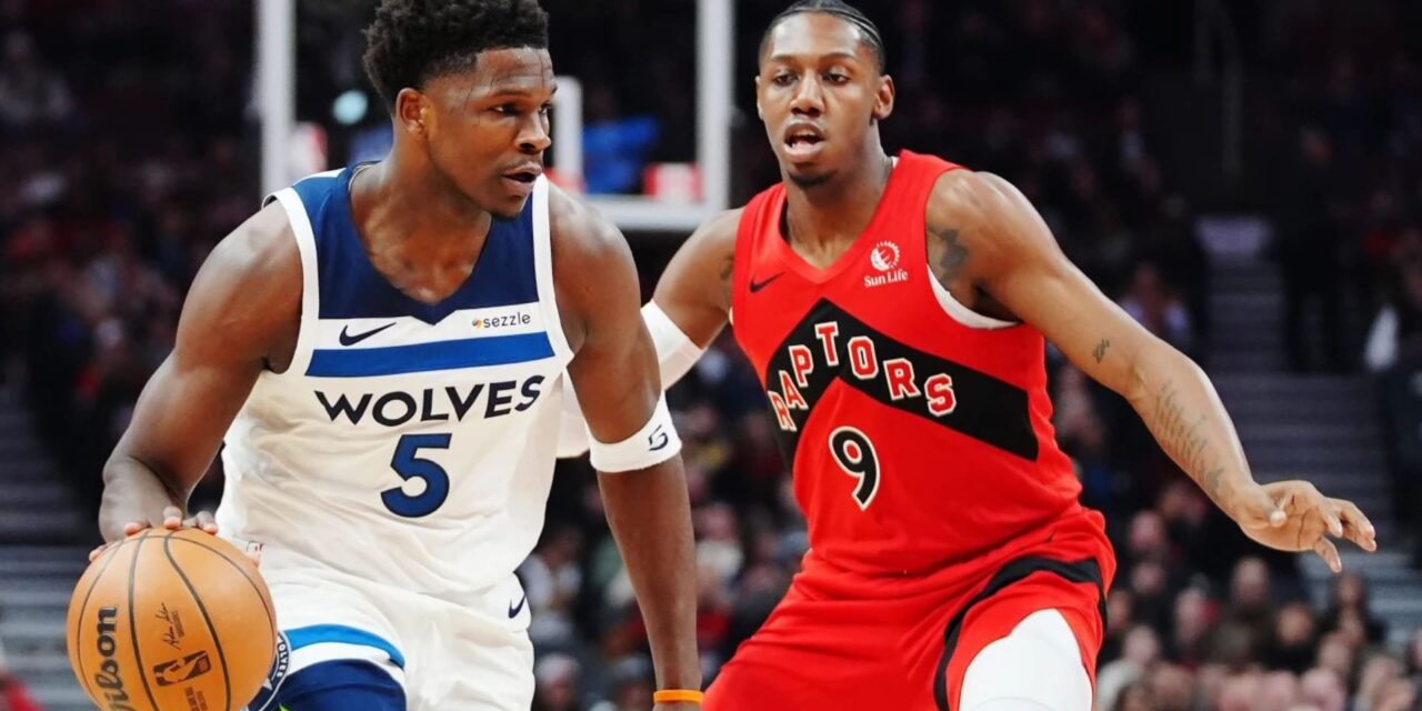 Timberwolves consiguen su quinta victoria en seis juegos al vencer 128-126 a los Raptors