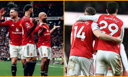 Manchester United gana y suma cuatro victorias seguidas con Carrick, Arsenal amplía ventaja a 9 puntos