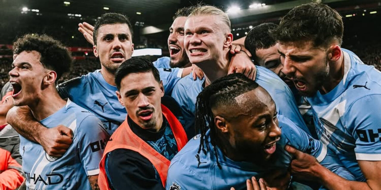 Haaland sella una dramática victoria 2-1 del City ante el Liverpool para seguir acechando al Arsenal