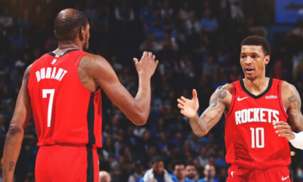 Rockets vencieron al Thunder con un equipo reducido por 112-106