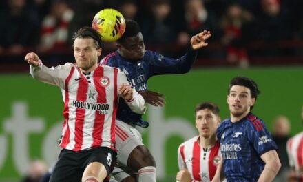 La aspiración del Arsenal al título de la Premier League se ve afectada tras el empate 1-1 en Brentford