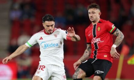 Muriqi anota en la victoria 4-1 de Mallorca sobre Sevilla