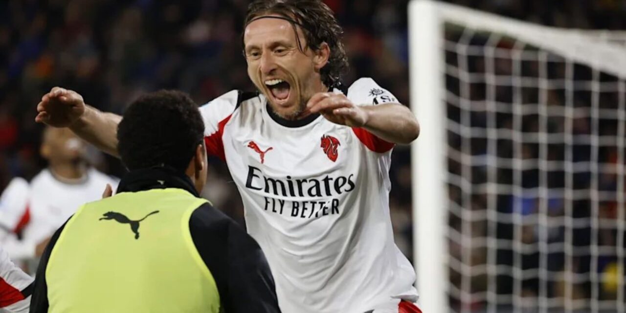 Modric sostiene al Milan en triunfo ante el Pisa