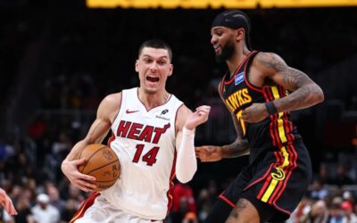 Herro anota 24 puntos en su regreso y Heat aplasta a Hawks por 128-97