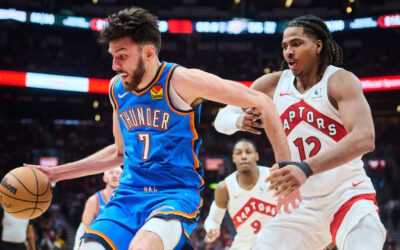 Thunder, el mejor de la NBA, vence a Raptors por 116-107