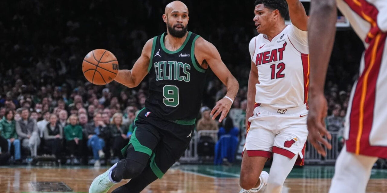 Los Celtics remontan un déficit de 22 puntos y superan al Heat por 98-96