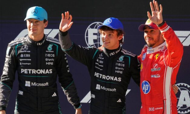 Antonelli consigue la pole en Gran Premio de China, Russell gana el sprint