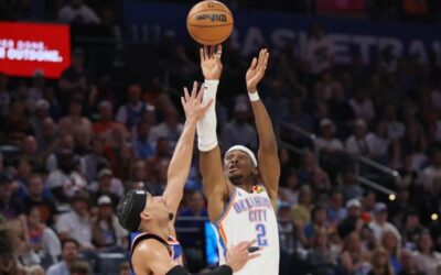 Gilgeous-Alexander anota 30 puntos y cierra fuerte en triunfo del Thunder 111-100 ante Knicks