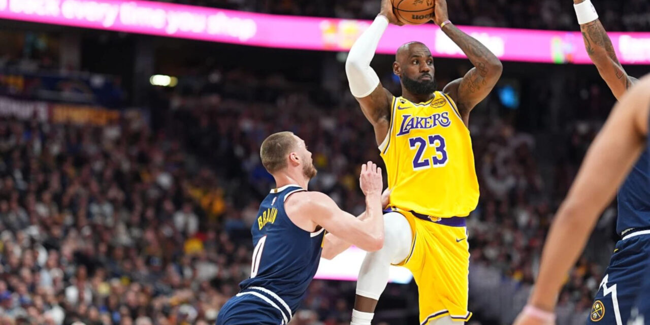 LeBron James rompe el récord de tiros de campo de la NBA en la derrota de los Lakers por 120-113 ante los Nuggets