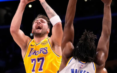 Luka Doncic anota 44 puntos en 3 cuartos para liderar a los Lakers ante los Pacers 128-117 sin LeBron
