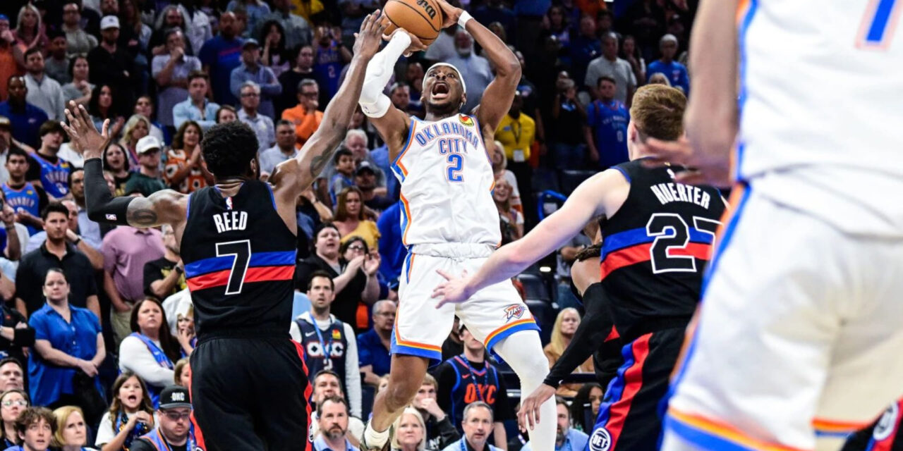 Gilgeous-Alexander explota con 47 puntos y Thunder supera el prórroga 114-110 a Pistons