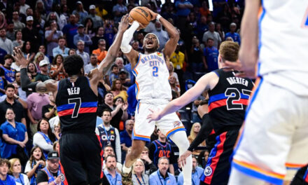 Gilgeous-Alexander explota con 47 puntos y Thunder supera el prórroga 114-110 a Pistons