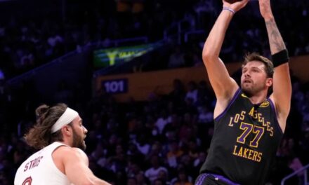 Luka Doncic anota 42 puntos y los Lakers arrollan a los Cavaliers 127-113