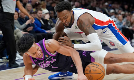 Harris anota 18 y Pistons se afianzan en 1er puesto del Este al arrollar 109-87 a Minnesota