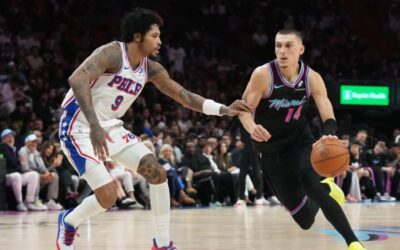 El Heat remonta con una racha final de 14-0 y vence 119-109 a los 76ers