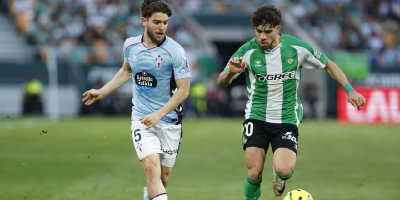 La lucha por el quinto puesto sigue apretada entre Betis y Celta