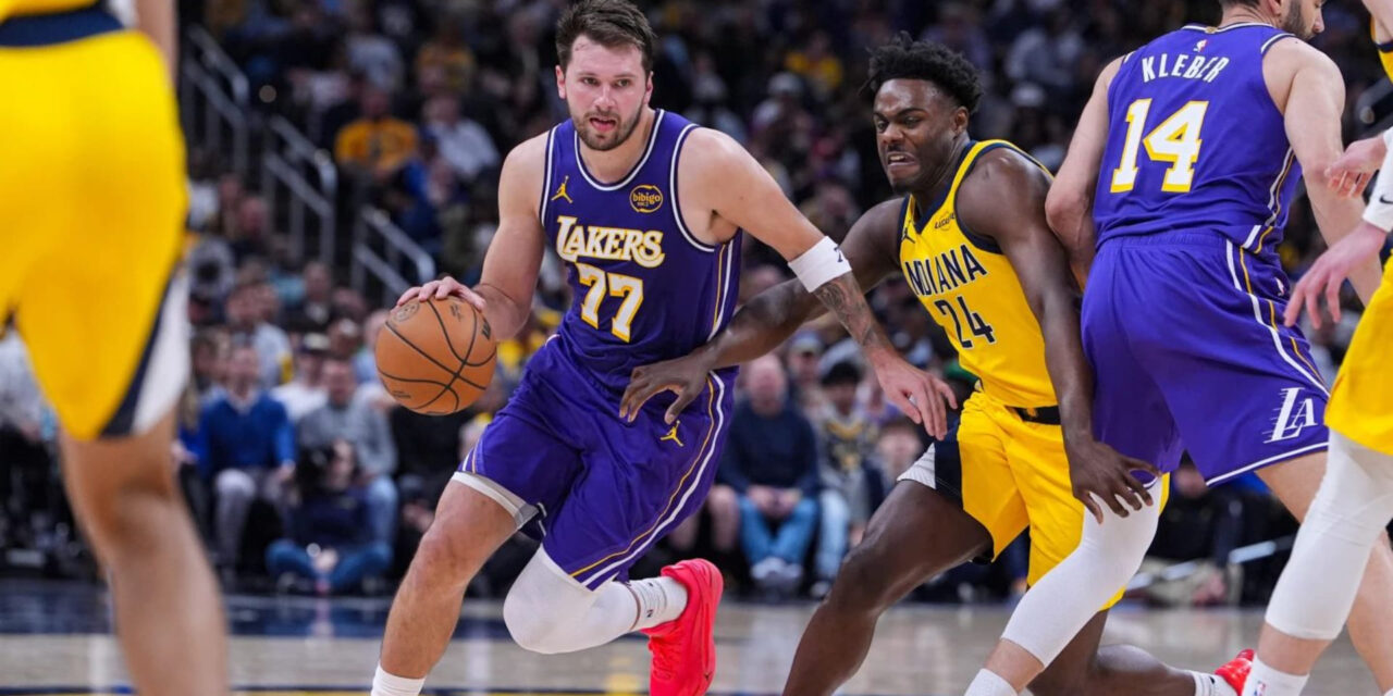 Doncic anota 43 y Lakers vencen 137-130 a Pacers