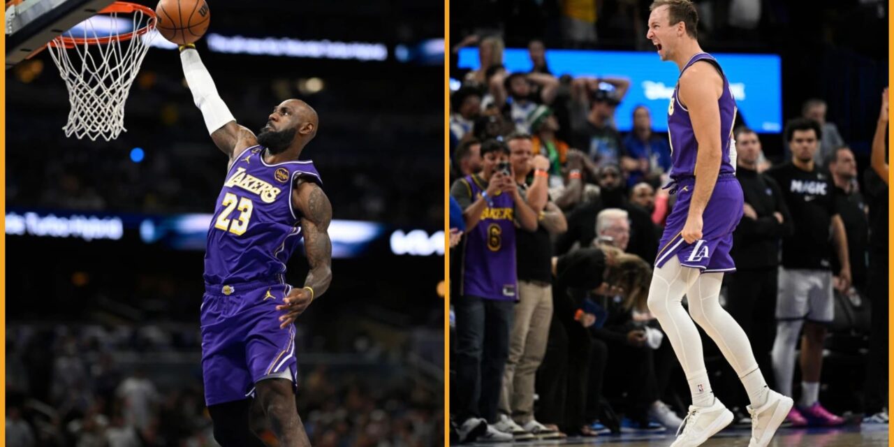 LeBron James rompe el récord de la NBA de partidos jugados, Luke Kennard anota un triple ganador en la victoria de los Lakers ante Orlando