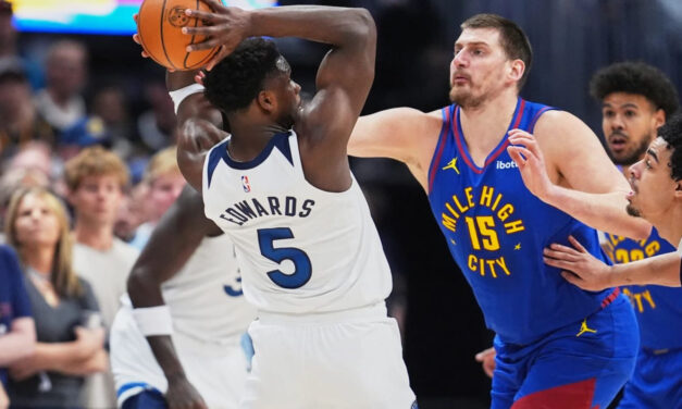 Anthony Edwards y los T-Wolves avanzan al cuarto lugar en el Oeste con una victoria de 117-108 sobre los Nuggets