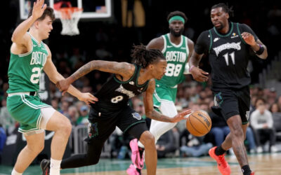 Timberwolves cortan racha de 18 derrotas en Boston al vencer 102-92 a Celtics