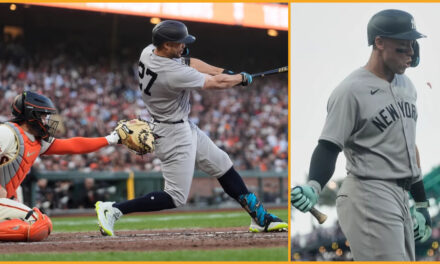 Judge se va en blanco el día inaugural; Yankees vencen 7-0 a Gigantes en debut de umpire robot