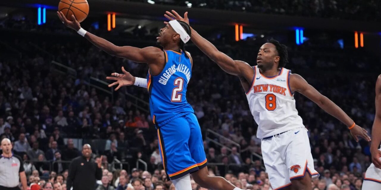 Holmgren y Gilgeous-Alexander ayudan al Thunder a vencer a los Knicks