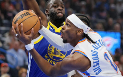 Gilgeous-Alexander anota 27 y Thunder vence a Warriors 104-97 para hilvanar 5ta victoria