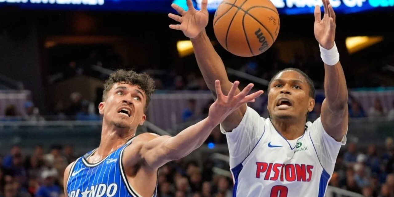 Pistons llegan a seis victorias seguidas como visitantes al derrotar 106-92 al Magic