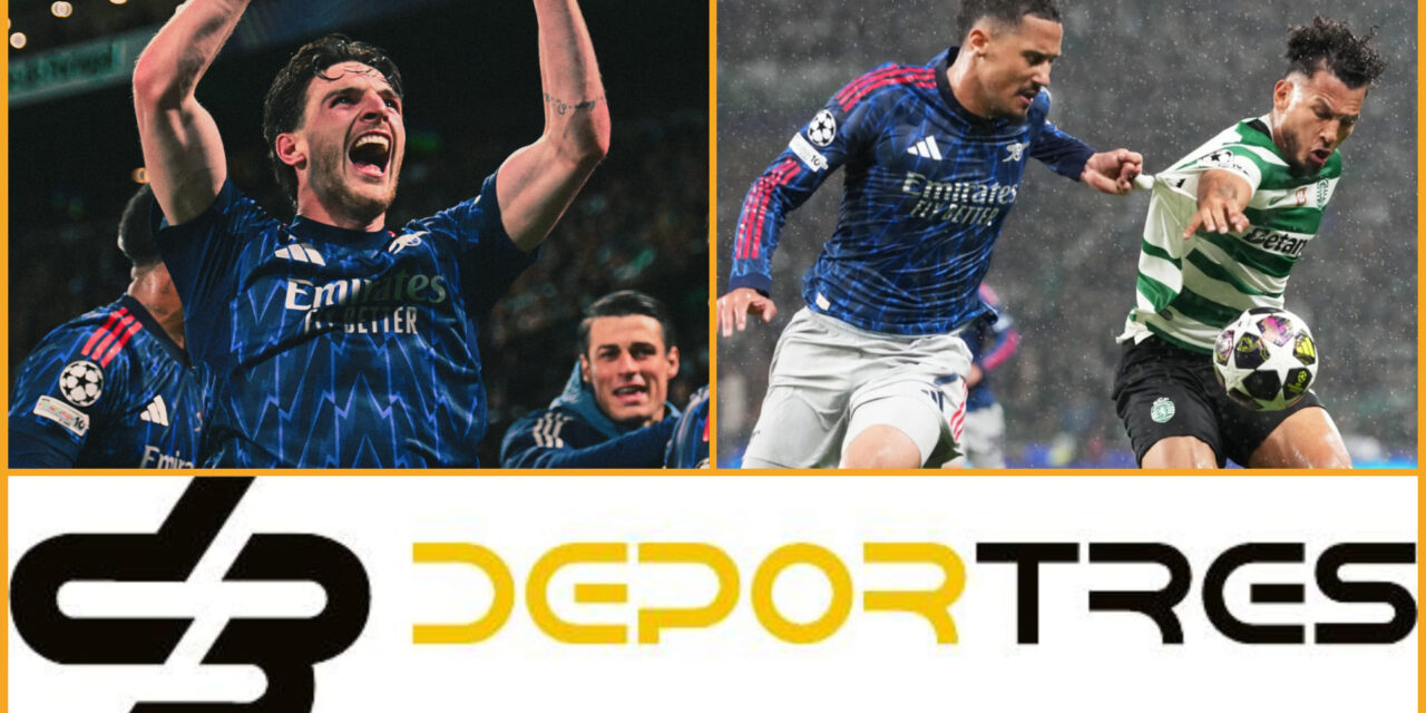 Arsenal se lleva 1-0 la ida de cuartos de la Champions ante Sporting con gol de Havertz(Video D3 completo 12:00 PM)