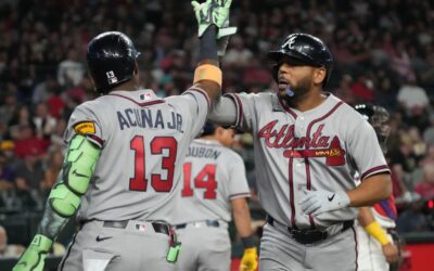 Bravos se apoyan en 8 carreras en la 5ta entrada y aplastan 17-2 a Diamondbacks