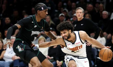 Timberwolves avanzan a la semifinales del Oeste al vencer 110-98 a los Nuggets en el juego 6