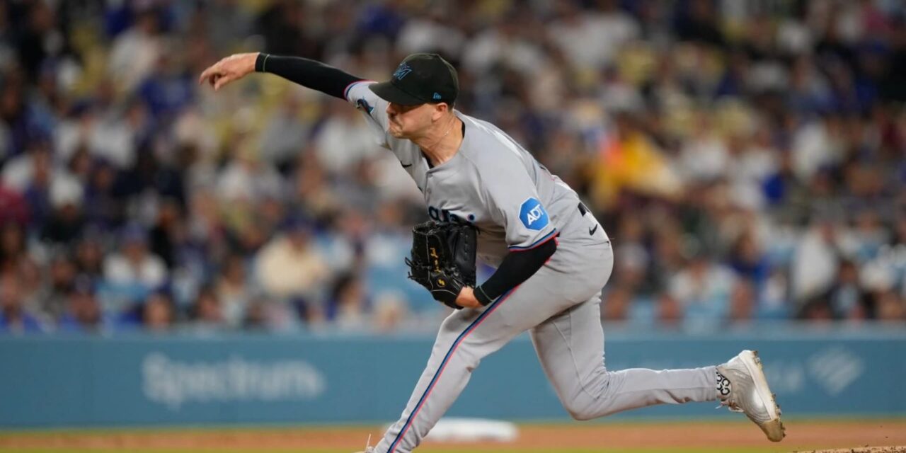 Janson Junk anula a los Dodgers y supera a Shohei Ohtani en un duelo, mientras los Marlins rompen una racha de 3 derrotas con una victoria por 2-1.