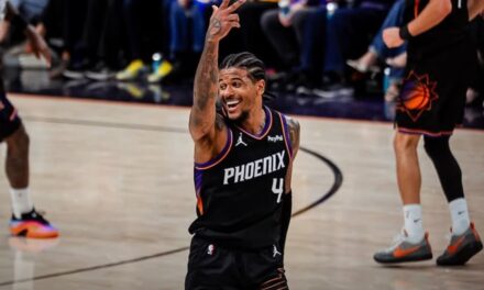 Green anota 36 puntos, los Suns neutralizan a los Warriors y a Curry en una victoria por 111-96 en el torneo de repesca de la NBA.