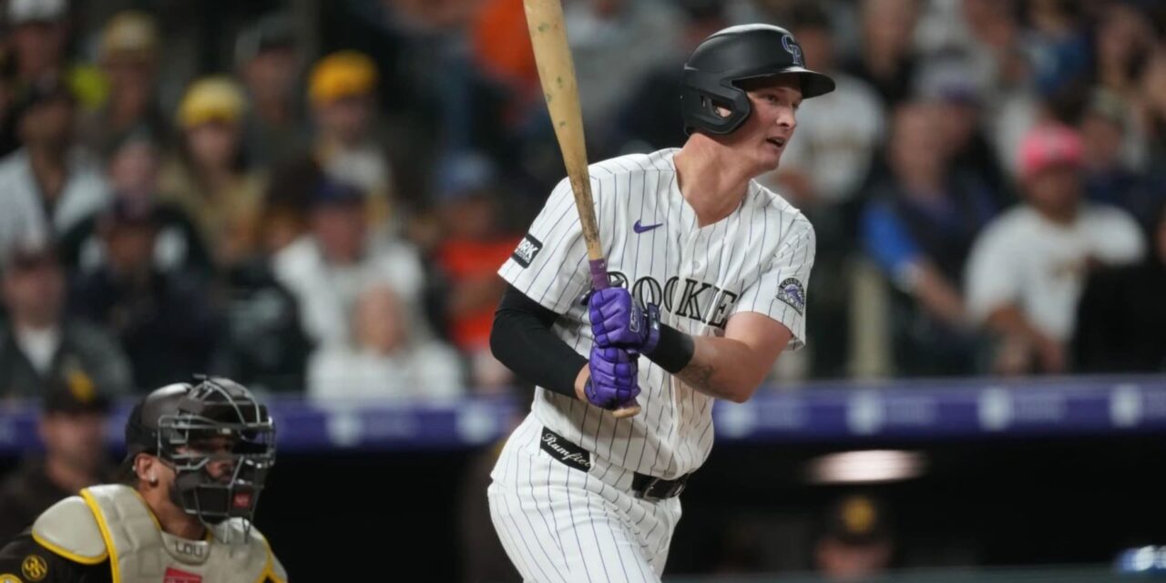 Goodman, Rumfield y Sugano guían a los Rockies a una victoria de 8-3 sobre los Padres.