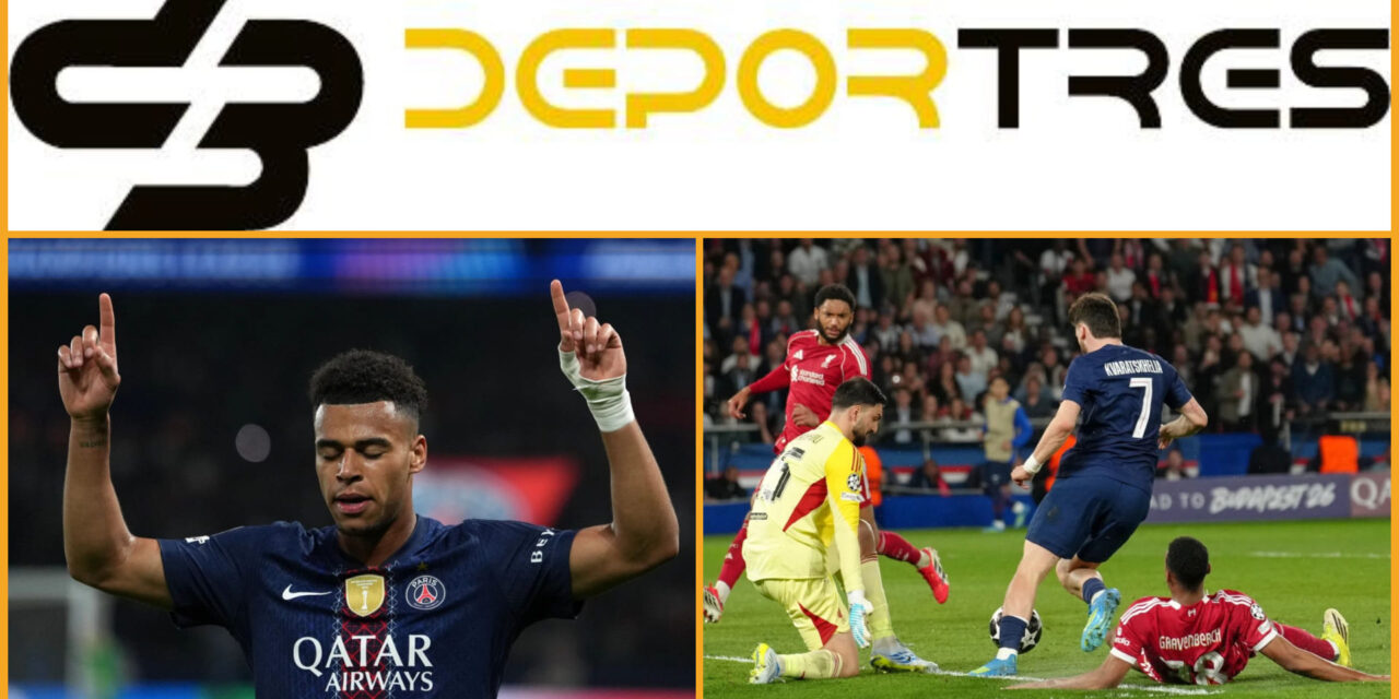 Kvaratskhelia vuelve a marcar y PSG abruma 2-0 a Liverpool en la Champions(Video D3 completo 12:00 PM)