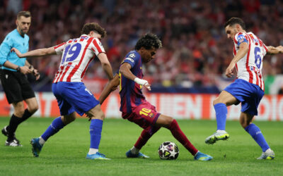 El Atlético resiste la arremetida del Barça y es semifinalista de la Champions tras una década
