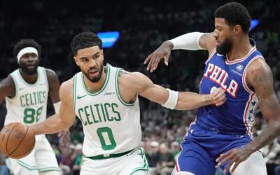 Jayson Tatum vuelve con fuerza a los playoffs y Celtics aplastan a 76ers al abrir su serie