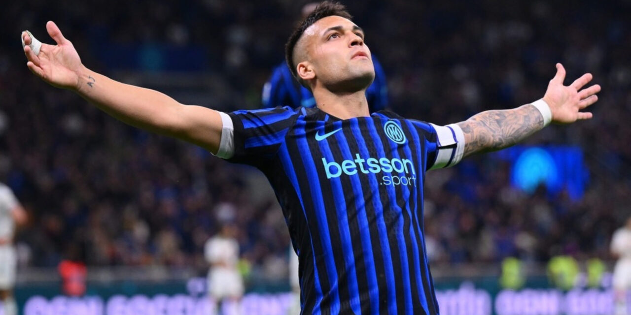 Doblete de Martínez ayuda al Inter a golear 5-2 a la Roma y seguir en la pelea por el título