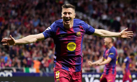 Lewandowski da la victoria al Barcelona en el minuto 88