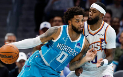 Miles Bridges anotó 25 puntos y Kon Knueppel estableció un récord de triples para los Hornets en aplastante victoria sobre los Suns