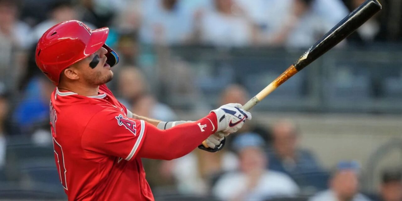 Trout pega jonrón por 3ra vez en 2 juegos; Angelinos disparan 5 vuelacercas y vencen a Yankees 7-1
