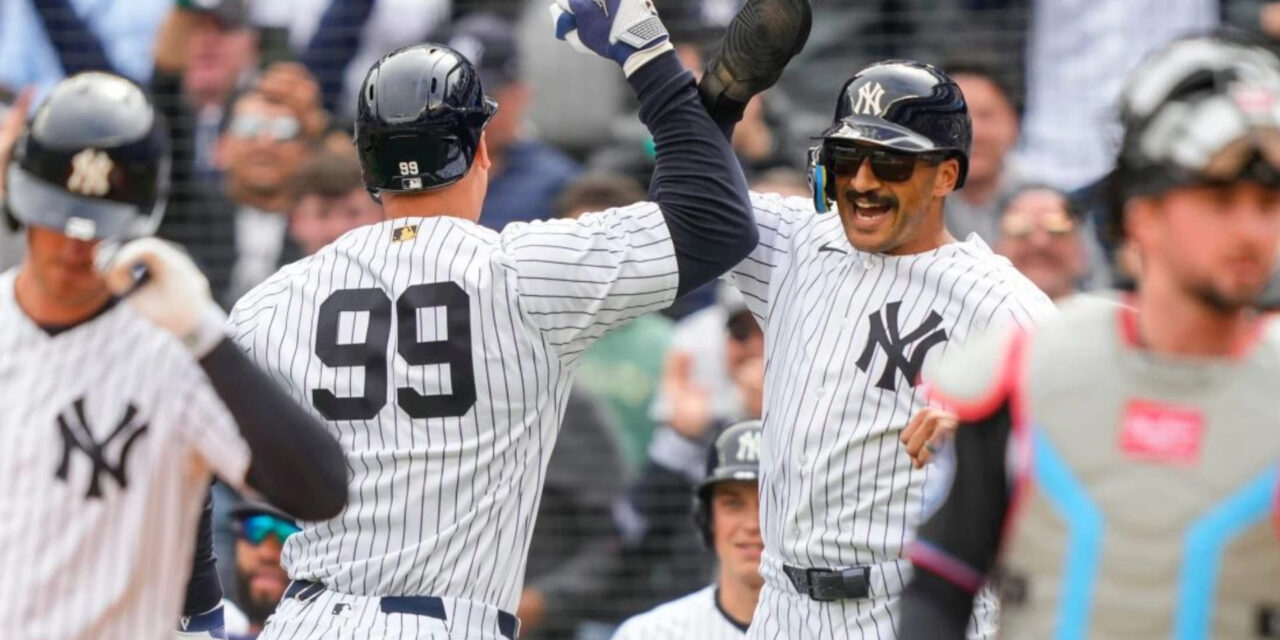 Jonrón de 2 carreras de Aaron Judge propulsa victoria de Yankees, 8-2 ante Marlins