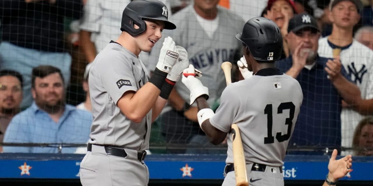 Los Yankees vencen 12-4 a los Astros y estiran su racha ganadora a siete juegos