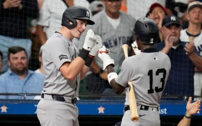 Los Yankees vencen 12-4 a los Astros y estiran su racha ganadora a siete juegos