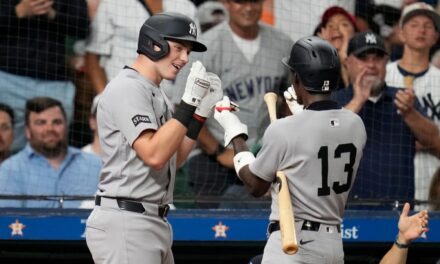 Los Yankees vencen 12-4 a los Astros y estiran su racha ganadora a siete juegos