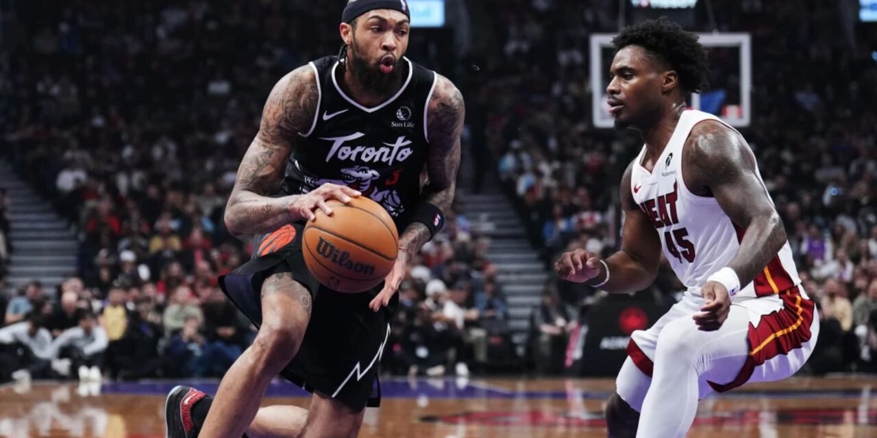 Ingram anota 38 puntos, su mejor marca de la temporada, y los Raptors se acercan a los playoffs al vencer al Heat