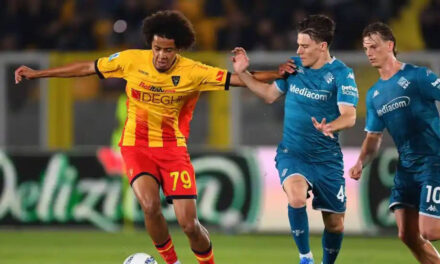 Lecce frena su mala racha en Italia con empate 1-1 ante Fiorentina