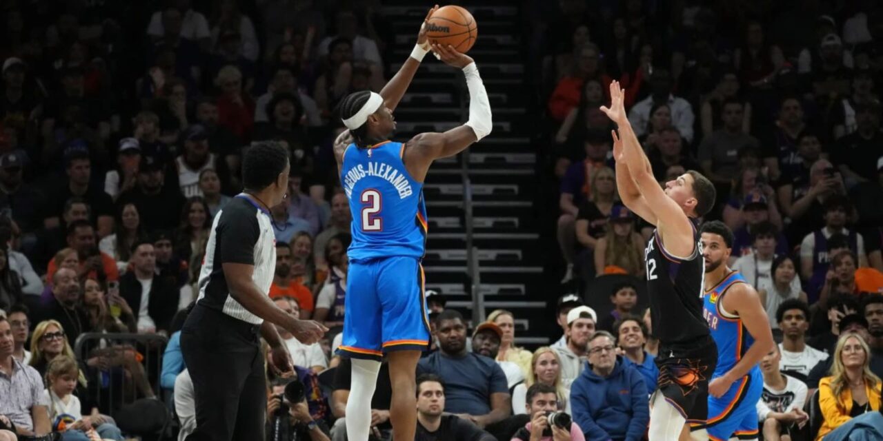 El Thunder vence 131-122 a los Suns y barre la serie de primera ronda